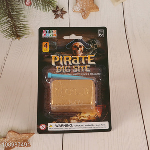 New Product Educational Toy Pirate Treasure Digging Kit for Kids Boys Girls