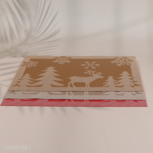 Good Quality Christmas <em>Placemat</em> PVC Table Mat for Dining Table Decor