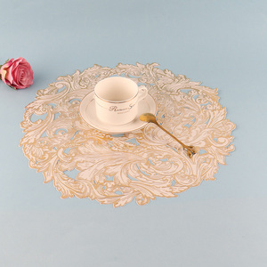 Latest design hollow tabletop decoration place mat dinner mat for sale