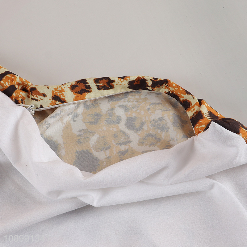 High Quality Leopard Print Throw Pillow Covers for Bed Sofa