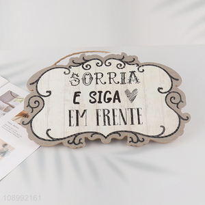 Top selling decorative wooden hanging sign door <em>plate</em> wholesale