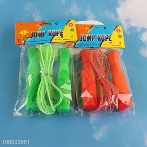 Yiwu market adjustable sports fitness pvc jump rope for sale