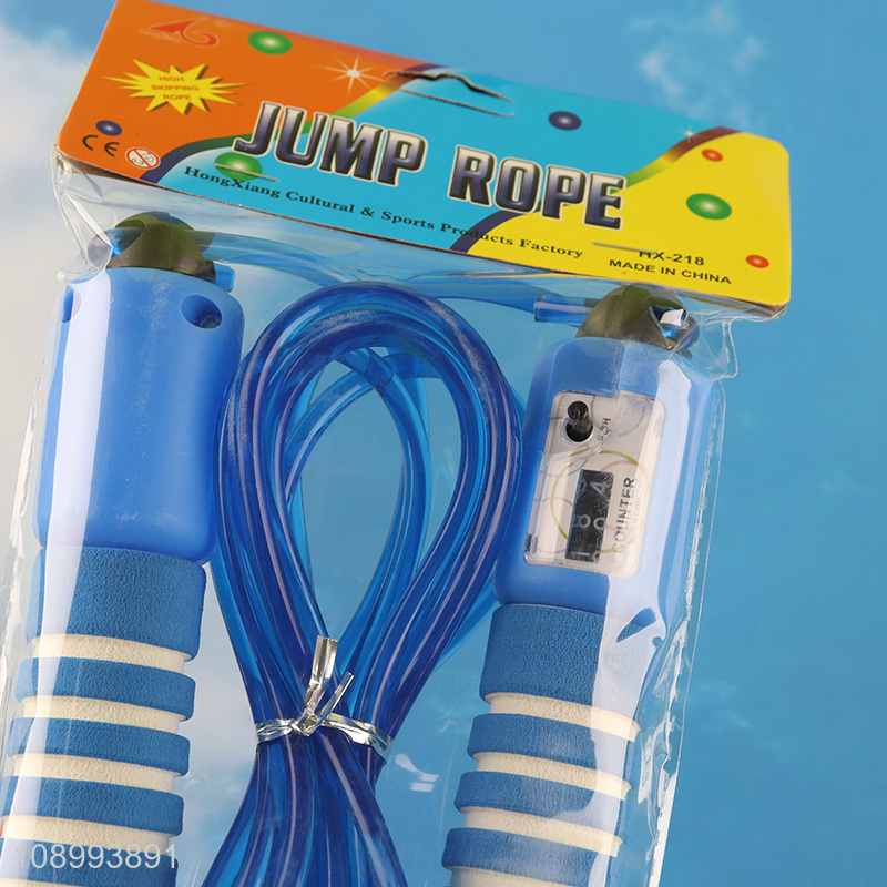 Yiwu market multicolor adjustable sports kids counting jump rope