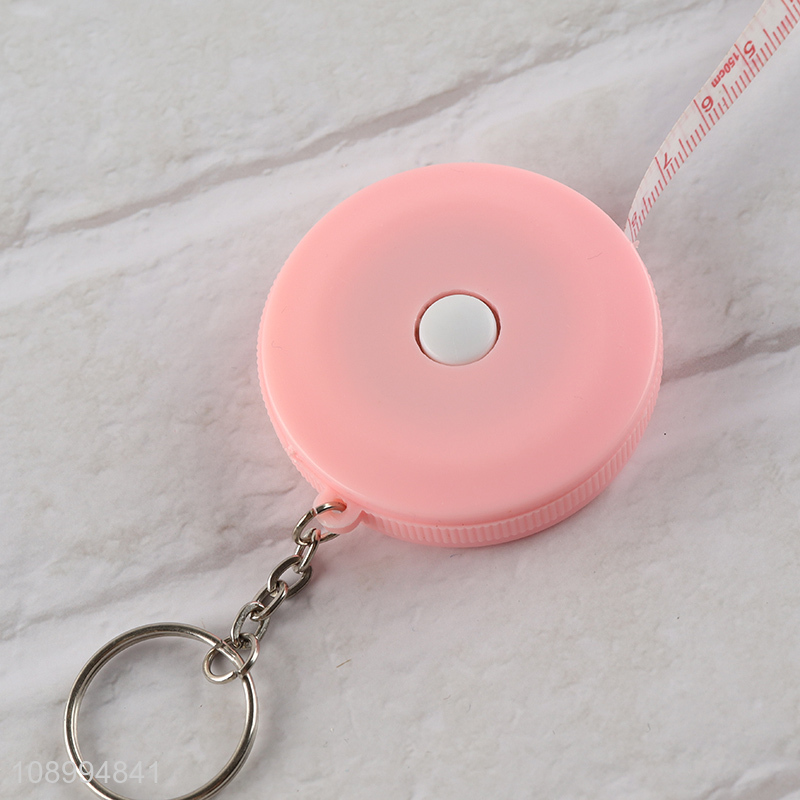 China factory portable mini retractable tape measure keychain for sale