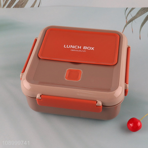 Factory direct sale BPA-free plastic lunch box with spoon&fork