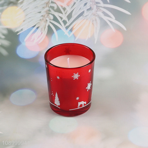 Good Quality Christmas Secented Paraffin Wax Jar Candles for Home