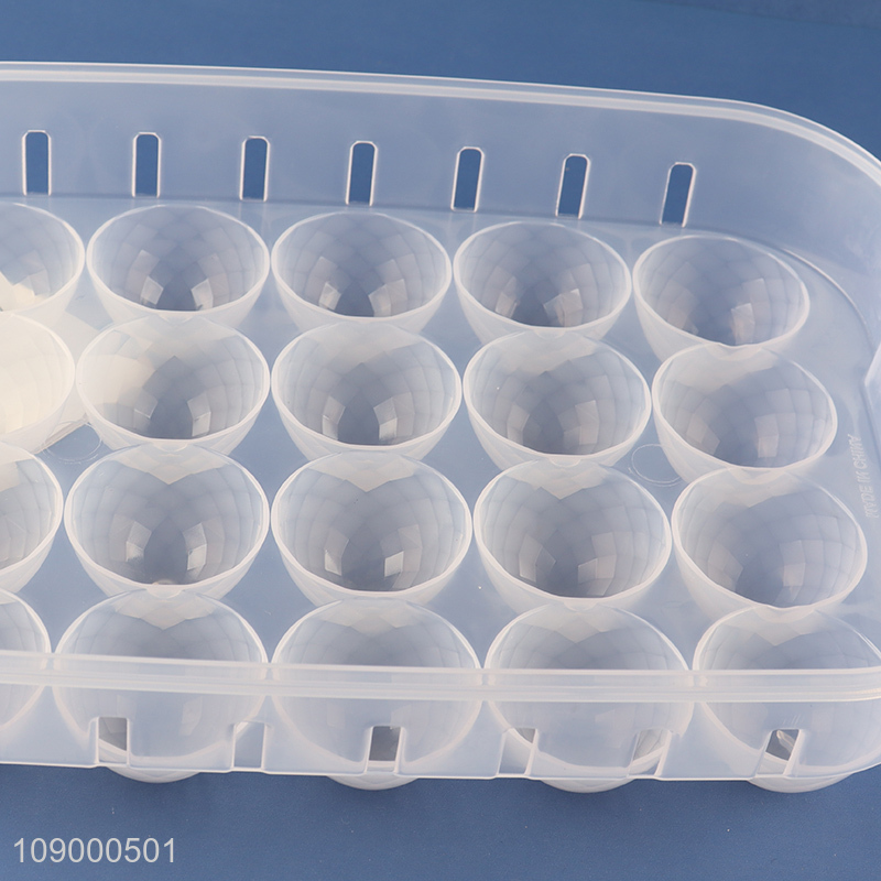 Good Quality 20 Slots Egg Holder Egg Container with Lid for Refrigerator