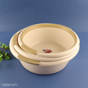 Wholesale Round Multipurpose Plastic Wash Basin for Home Kitchen Bathroom