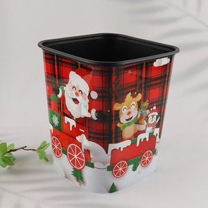 Good Quality Custom Print Plastic Trash Can Indoor Waste Container