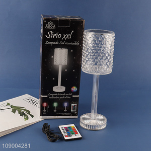 Popular Product Crystal <em>Table</em> <em>Lamp</em> UBS Charging RGB Remote Control Led Night <em>Lamp</em>