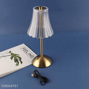 High Quality Crystal <em>Table</em> <em>Lamp</em> 3 Colors Stepless Dimmable Touch USB Rechargeable Night <em>Lamp</em>