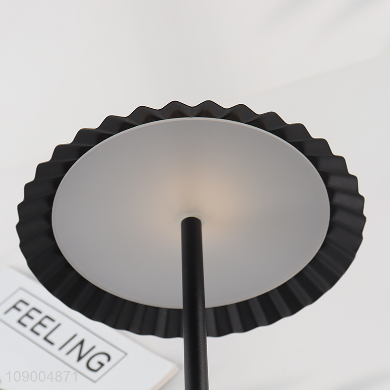 Good Quality 3 Colors Stepless Dimmable Touch Table Light USB Rechargeable Metal Night Lamp