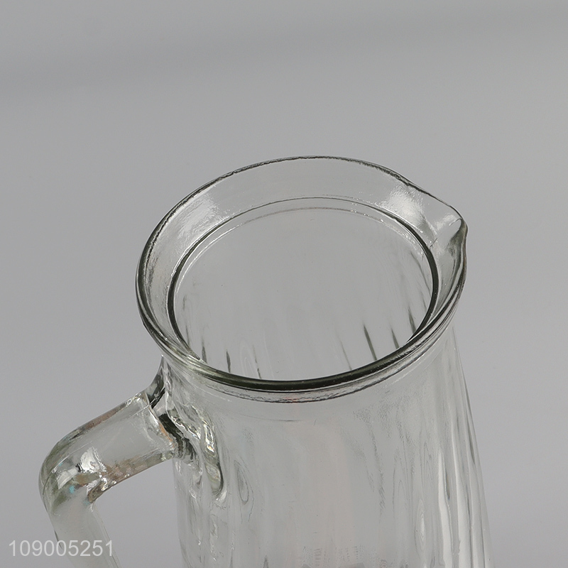 Yiwu market 5pcs glass clear water cup water jug set for home