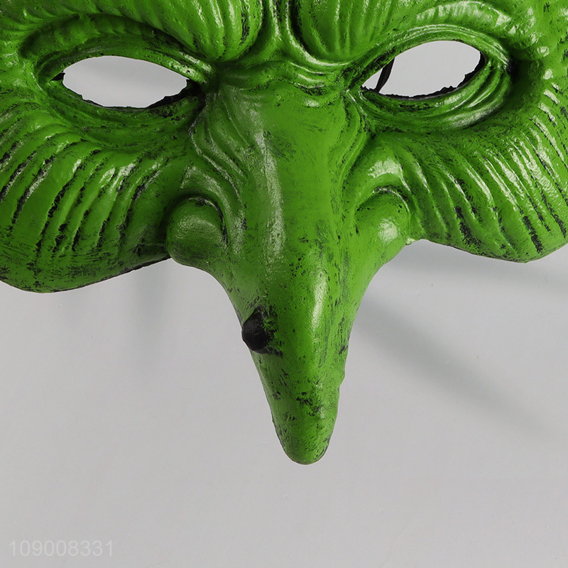 Factory supply green Halloween party witch mask horror cosplay mask