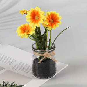 Good price natural home office decor artificial potted plants fake flower