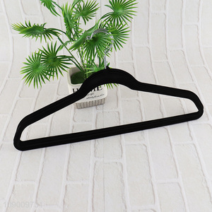 Hot Selling Heavy Duty Velvet Clothes Hangers Flocking Hangers for Men