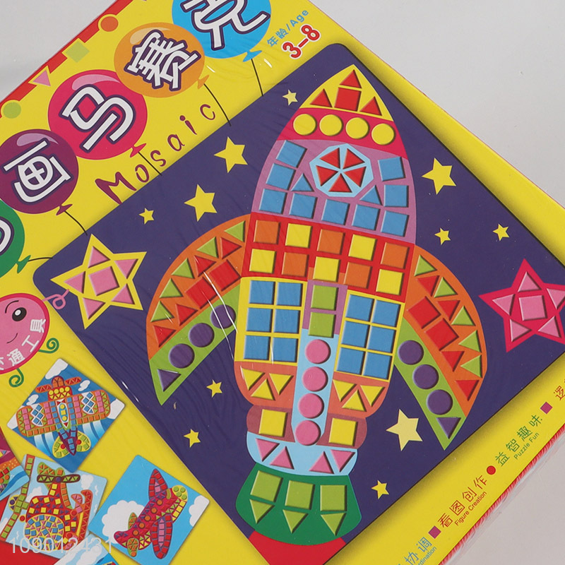 Good quality children DIY handcraft mosaic painting toy mosaic sticker toy