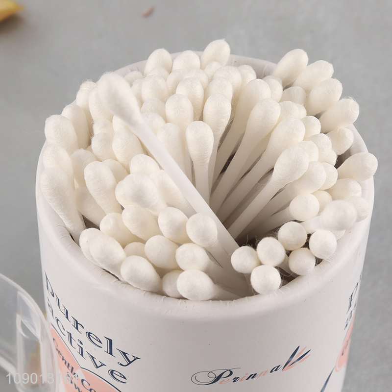 China Wholesale Cotton Buds 100 Count Disposable Cotton Swabs for Ears