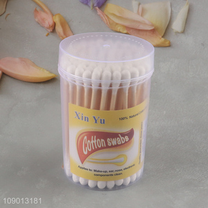 Hot Selling Cotton Buds 70 Count Double Ended Natural Cotton Swabs