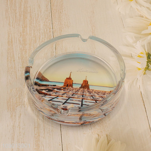 Online Wholesale Round Glass Ashtray Indoor Outdoor Cigarette Ashtray