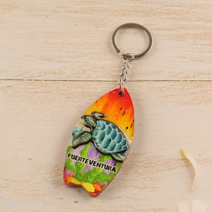 Factory Price Fuerteventura Key Chain Souvenir MDF Keychain Key Ring Bag Pendants