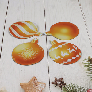 China factory 4pcs Christmas ball magnetic sticker fridge magnets for sale