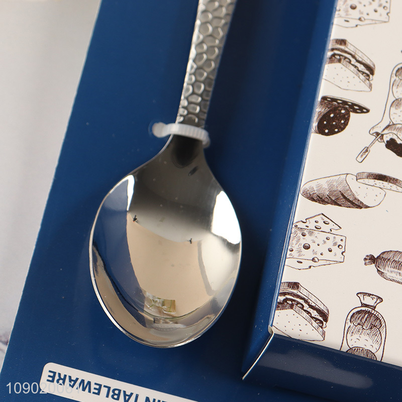 Popular Product 6PCS Snakeskin Pattern Stainless Steel Tea Spoons Set