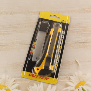 Wholesale 18mm Carbon Steel Utility Knife Box Cutter for Home Office School