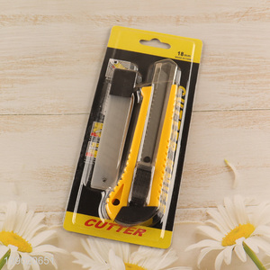 Good Quality 18mm Heavy Duty Utility Knife Carbon Steel Retractable Box Cutter