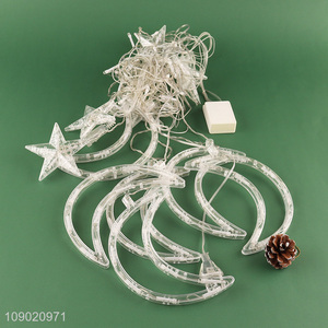 Hot Sale Plug In Wateroroof Led Star Moon String Lights for Home Decoration