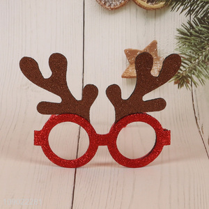 Top quality elk shape Christmas party supplies decorative glasses for sale