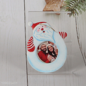 Hot items Santa Claus shape hanging <em>photo</em> <em>frame</em> for Christmas ornaments decoration