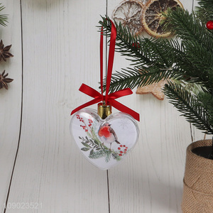 Good sale heart shape Christmas tree hanging ornaments <em>photo</em> <em>frame</em> ball