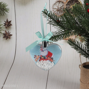 Good price heart shape Christmas tree hanging ornaments <em>photo</em> <em>frame</em> ball