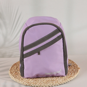 China factory purple waterproof school students school bag backpack bag