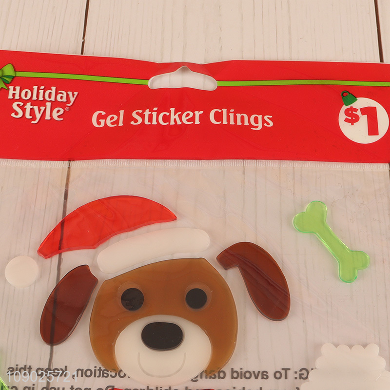 Online Wholesale Christmas Gel Window Clings Thick Reusable Window Stickers