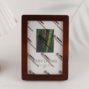 Good quality rectangle tabletop decoration wooden photo frame picture frame