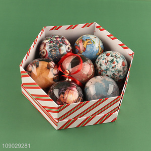 Factory supply round Christmas ball Christmas tree hanging ornaments