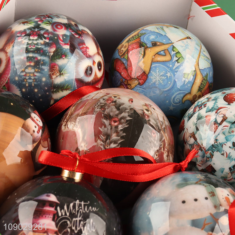 Factory supply round Christmas ball Christmas tree hanging ornaments