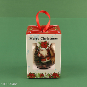 Factory wholesale round plastic Christmas tree hanging ornaments Christmas ball