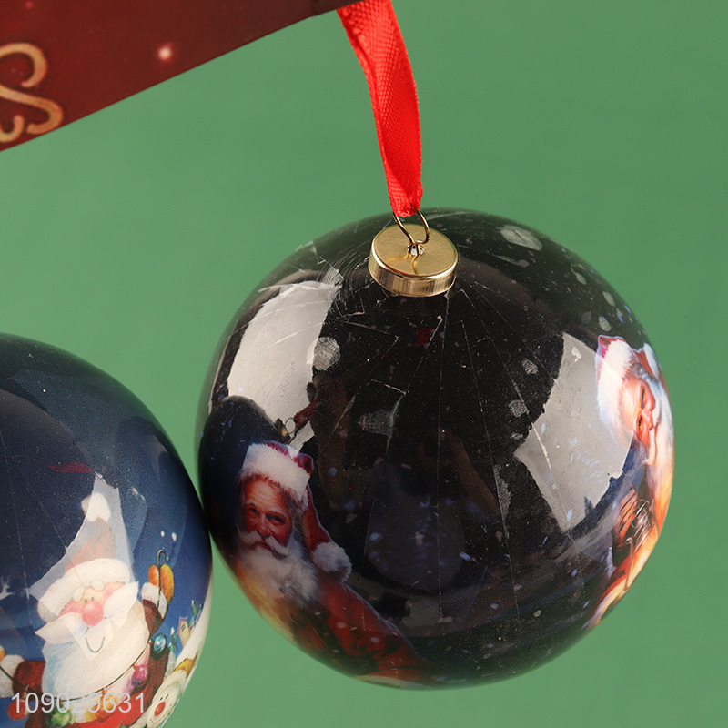 Low price 3pcs decorative Christmas tree hanging ornaments Christmas ball set