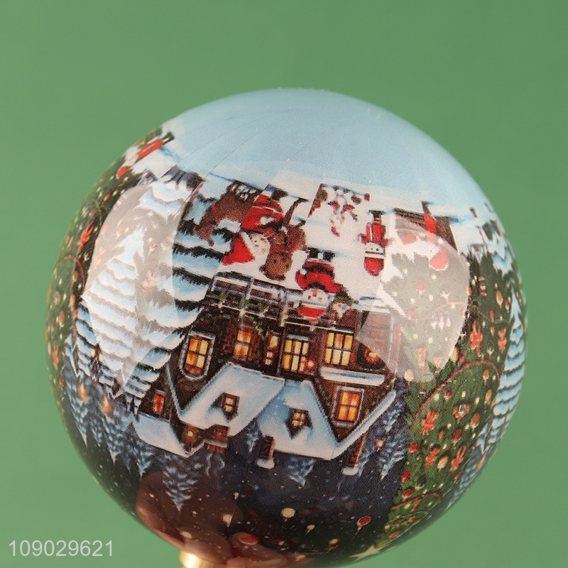 Hot selling 3pcs round Christmas tree hanging ornaments Christmas ball for decoration