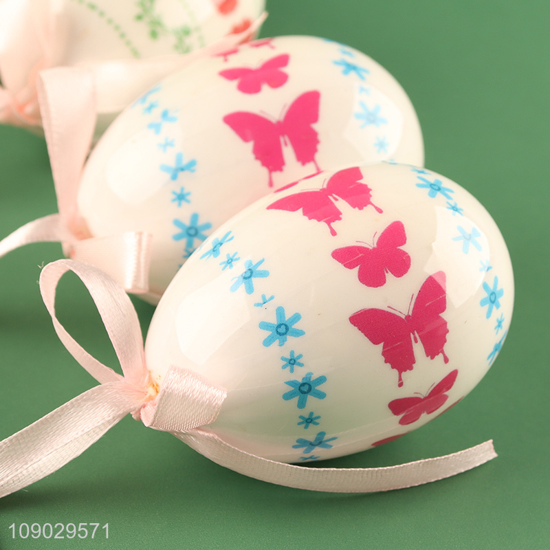 Good selling 4pcs Easter decoration Easter egg set home ornaments decorations