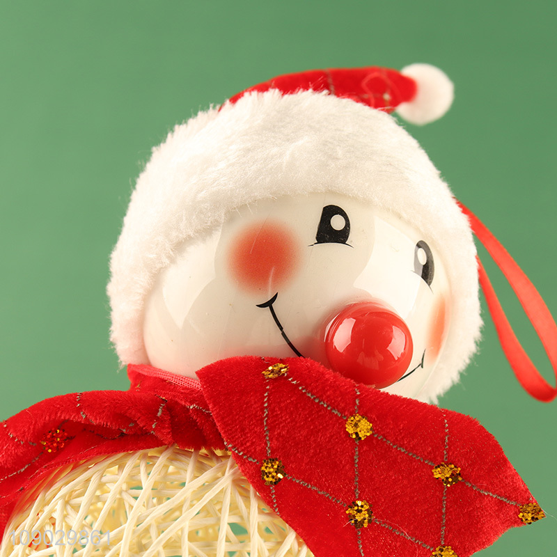 Most popular snowman shape Christmas hanging ornaments Christmas tree decoration light