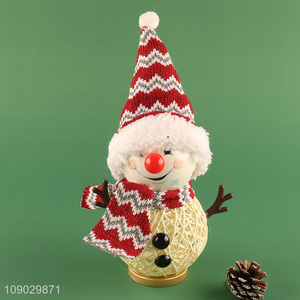 China products cute snowman Christmas tree decoration light hanging ornaments