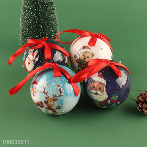 Good selling multicolor Christmas tree hanging ornaments Christmas ball with led lights