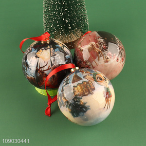 Best price round Christmas tree hanging ornaments decorative Christmas ball