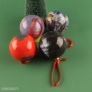 Hot products round Christmas tree hanging ornaments Christmas ball for decoration