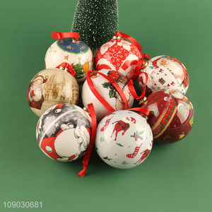 China products Santa Claus pattern Christmas tree hanging ornaments Christmas ball