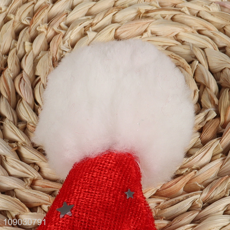 Good sale winter plush Christmas hat for Christmas party supplies wholesale